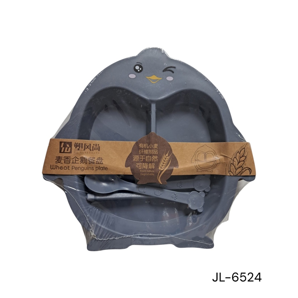  PLATO BEBE CON CUBIERTOS PINGUINO