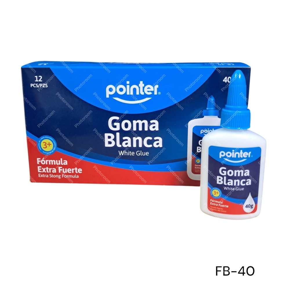 GOMA BLANCA ESCOLAR 40G 12UNID  CXB-288UD.