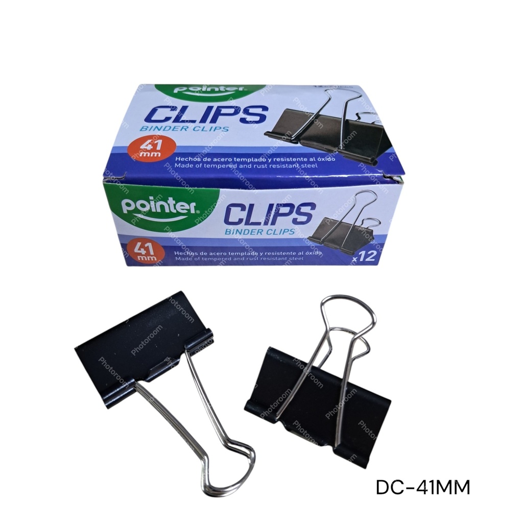 CLIPS SUJETA PAPEL 41MM 12U