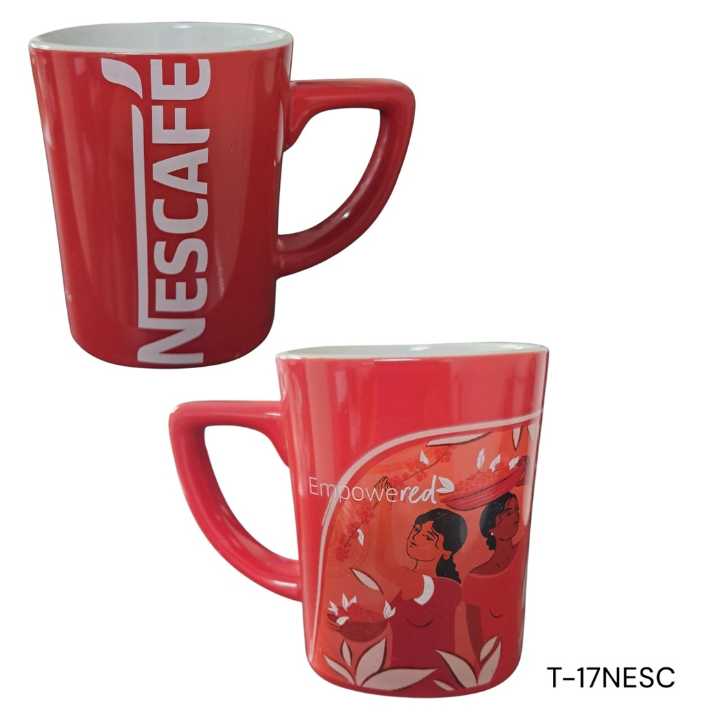 TAZA PORCELANA 250ML NESC ROJO