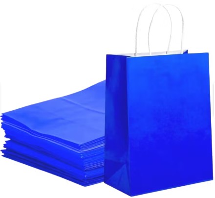 BOLSA CRAFT 22X16X8CM AZUL   PQT.12UD.  CXB-600 PZA.
