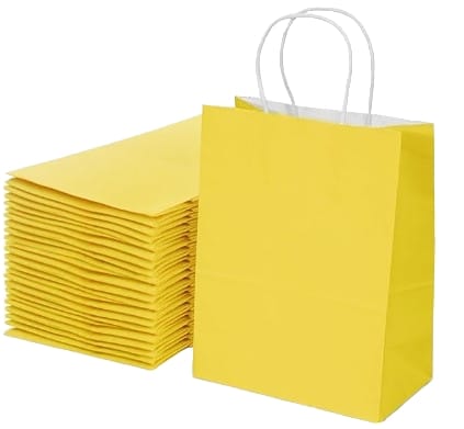 BOLSA CRAFT27X22X11CM AMARILLO  PQT.12UD.   CXB-480 UD.