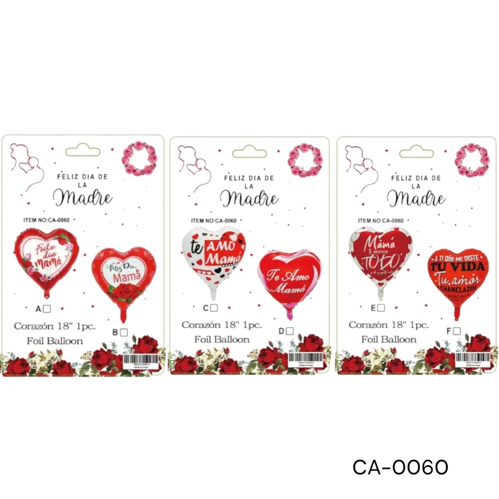 DIA DE LA MADRE H18PG  PQT12UD.  CXB-75 DOC./900 UD.