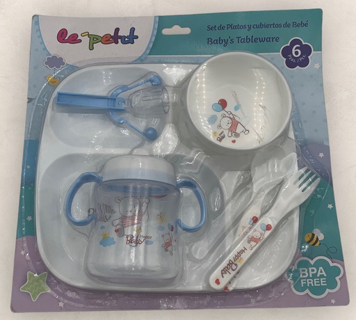 [021-08509]  BEBE PLATO PARA COMIDA  5PZS LEPETIT