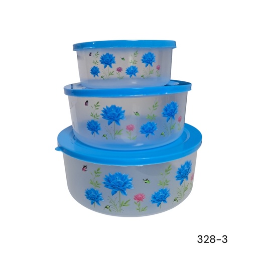 [328-3] ENVASE SET X3 PLAST REDONDA 10CM Y 11CM
