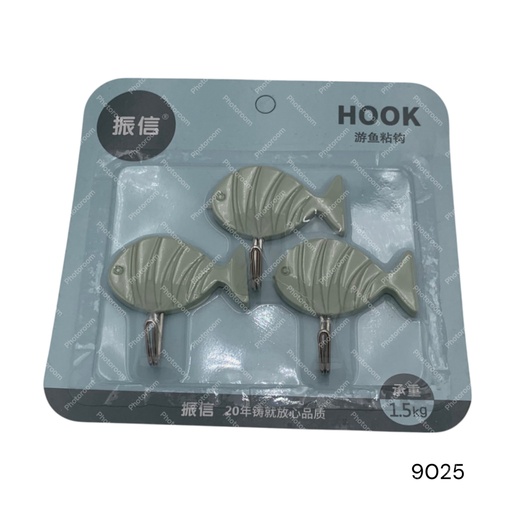 [9025] GANCHO PARED PESCADO 3 UND