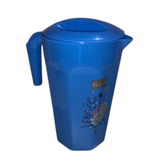 [B006-3] JARRA PLASTICA 1500ML FLOWERS  COLORES