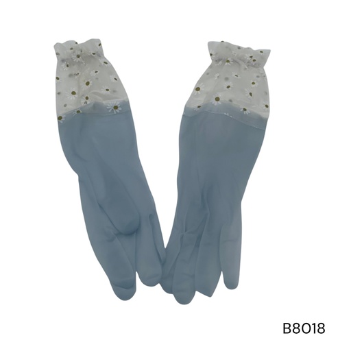 [B8018] GUANTE LATEX CON MANGA TALLA L CEL ROS V