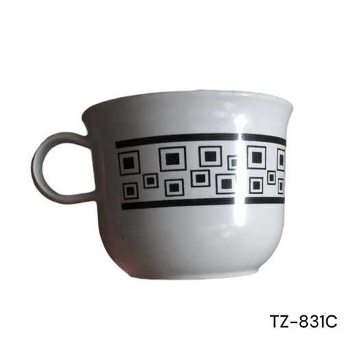 [TZ-831C] TAZA MELAFORM DECORADA DOS TONOS 10OZ