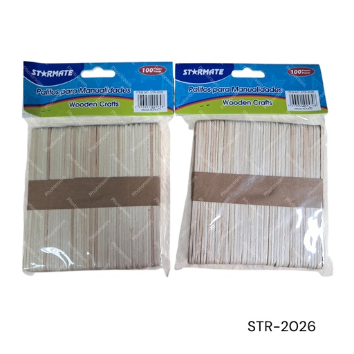 [STR-2026] SET PALITOS MANUALIDADES 100 PZS