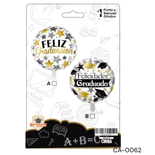 [CA-0062] GRADUACION GLOBO H.18PG 12PZ   CXB-600 UD.
