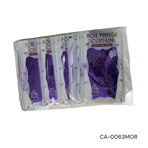[CA-0063MOR] CORTINA 200X100CM 12PZ MORADO