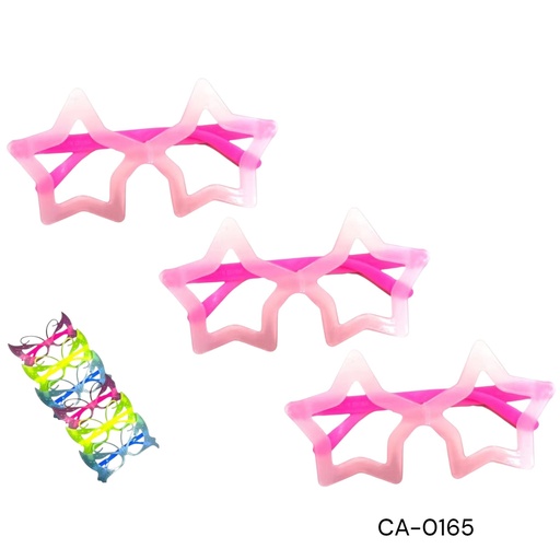 [CA-0165] LENTE FIESTA ESTRELLA FLUORECENTE