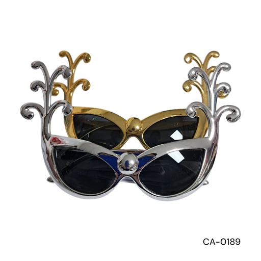 [CA-0189] LENTE MARDIGRAS (DOR/PLAT)  CXB-300 UD.