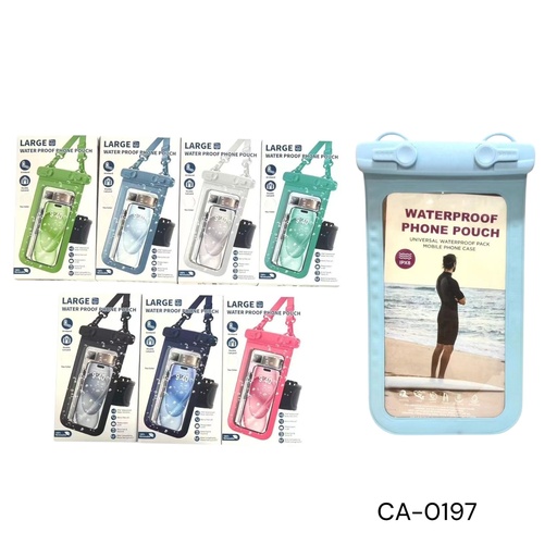 [CA-0197] ESTUCHE CEL.CONTRA AGUA MED  CXB-100 UD.