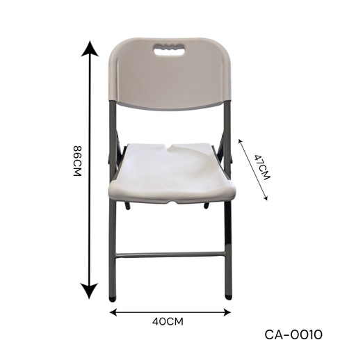 [CA-0010] SILLA PLASTICA 47CM CXC-6UD.